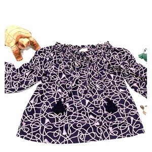 ☀️ CLEARANCE: Michael Kors navy blouse